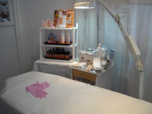 Waxing location in the spa