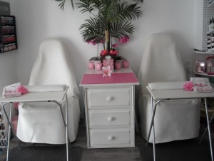 Set up for Two Manicures